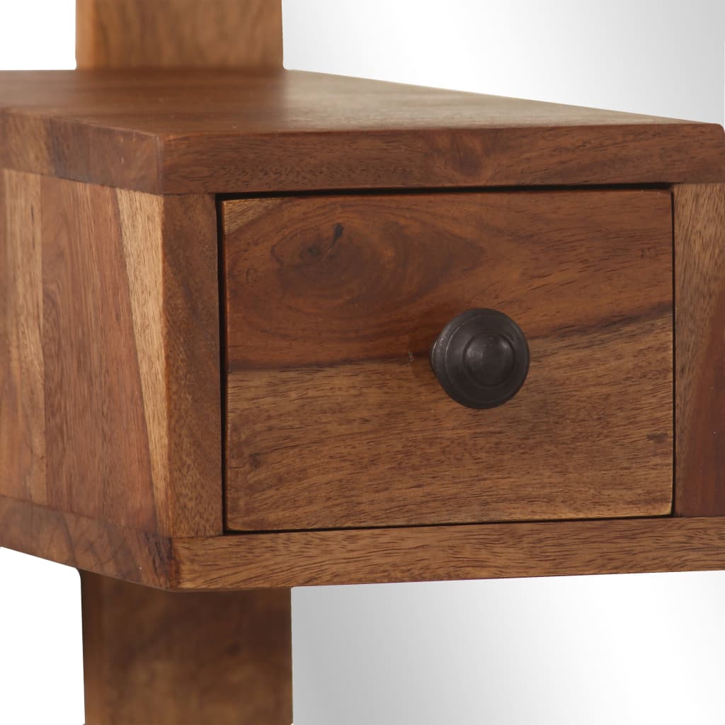 Kosmetikspiegel mit 2 Schubladen Massivholz