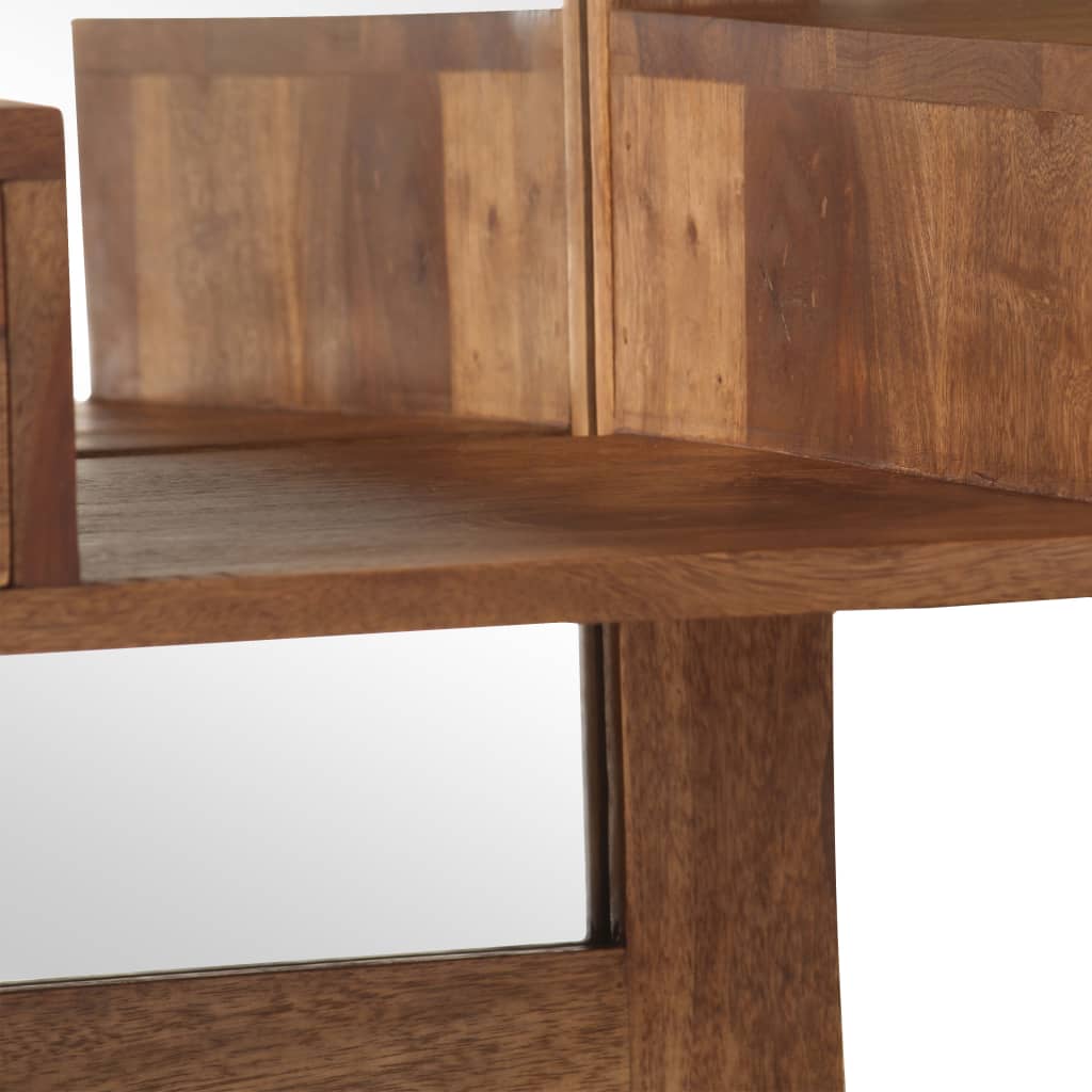 Kosmetikspiegel mit 2 Schubladen Massivholz