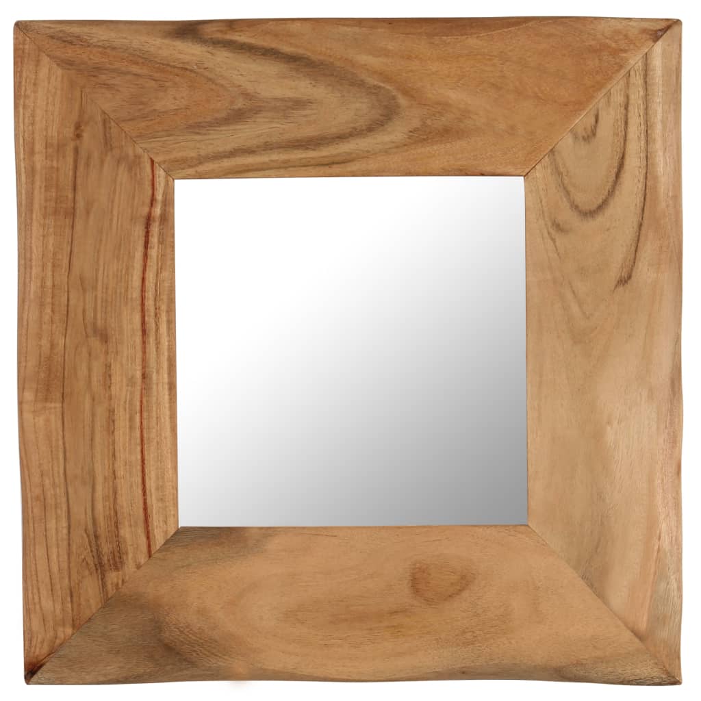 Kosmetikspiegel 50 x 50 cm Akazie Massivholz