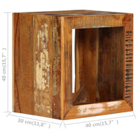 Thumbnail for Hocker 40x30x40 cm Altholz Massiv