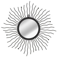 Thumbnail for Wandspiegel Sonnenform 60 cm Schwarz