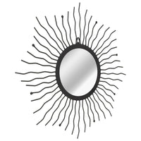 Thumbnail for Wandspiegel Sonnenform 60 cm Schwarz