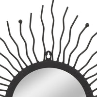 Thumbnail for Wandspiegel Sonnenform 60 cm Schwarz