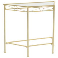 Thumbnail for Beistelltisch Vintage-Stil Metall 87x34x73 cm Gold