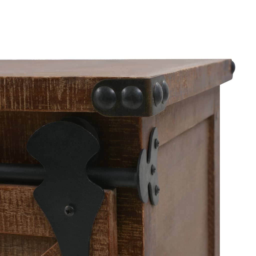 Aufbewahrungsschrank Tannenholz Massiv 64x33,5x75 cm Braun