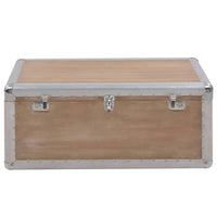 Thumbnail for Aufbewahrungsbox Tannenholz Massiv 91x52x40 cm Braun