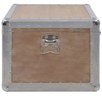 Thumbnail for Aufbewahrungsbox Tannenholz Massiv 91x52x40 cm Braun