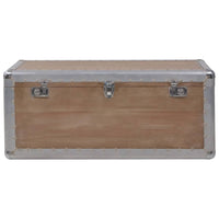 Thumbnail for Aufbewahrungsbox Tannenholz Massiv 91x52x40 cm Braun