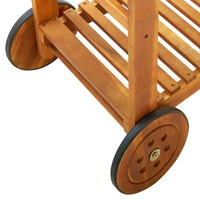 Thumbnail for Servierwagen Akazienolz Massiv 92 x 43,5 x 141,5 cm