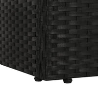 Thumbnail for Gartenbett Schwarz 195×60 cm Poly Rattan