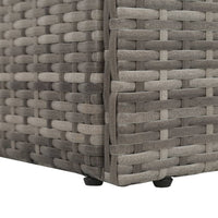 Thumbnail for Gartenbett Grau 195×60 cm Poly Rattan