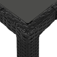 Thumbnail for 9-tlg. Garten-Essgruppe Poly Rattan Schwarz