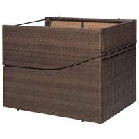 Thumbnail for Sonnenliege mit Polsterauflage Poly Rattan Braun