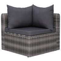 Thumbnail for 8-tlg. Garten-Lounge-Set mit Auflagen Poly Rattan Grau