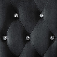 Thumbnail for Esszimmerstühle 2 Stk. Schwarz Samt