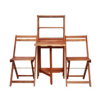 Thumbnail for 3-tlg. Bistro-Set Klappbar Massivholz Akazie