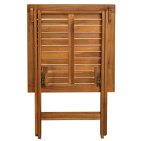 Thumbnail for 3-tlg. Bistro-Set Klappbar mit Auflagen Massivholz Akazie