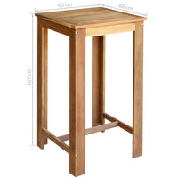 Thumbnail for Bartisch und Hocker-Set 3-tlg. Akazienholz Massiv