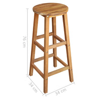 Thumbnail for Bartisch und Hocker-Set 7-tlg. Akazienholz Massiv