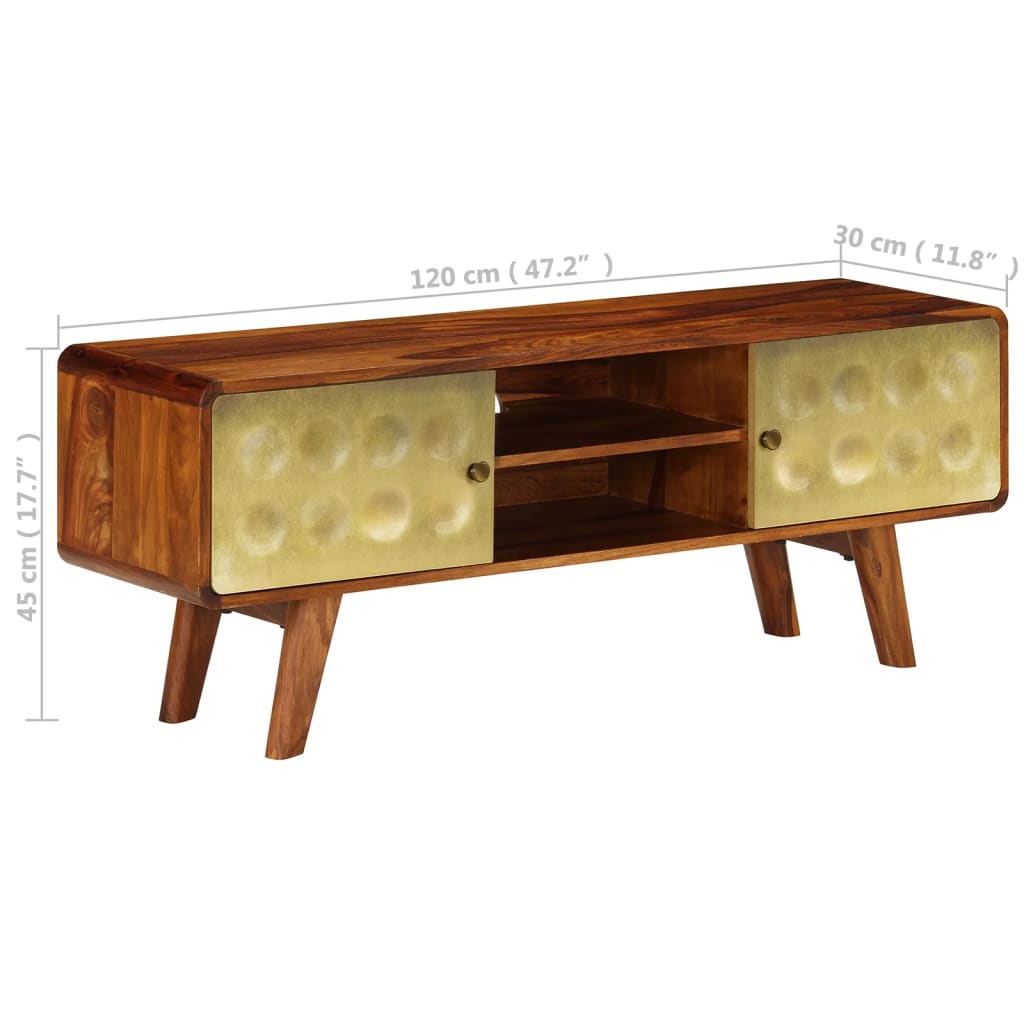 TV-Schrank Massivholz 120 x 30 x 45 cm