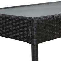 Thumbnail for 5-tlg. Garten-Lounge-Set mit Auflagen Poly Rattan Schwarz