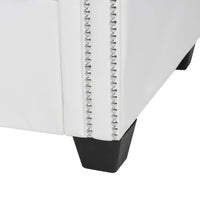 Thumbnail for Chesterfield Sofa in L-Form Kunstleder Weiß