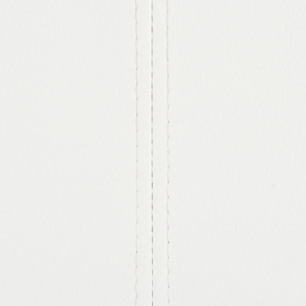 Freischwinger 4 Stk. Weiß Kunstleder