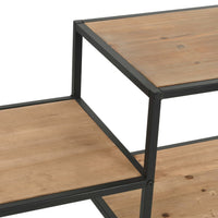 Thumbnail for Bücherregal aus massivem Tannenholz und Stahl 90,5x35x180 cm