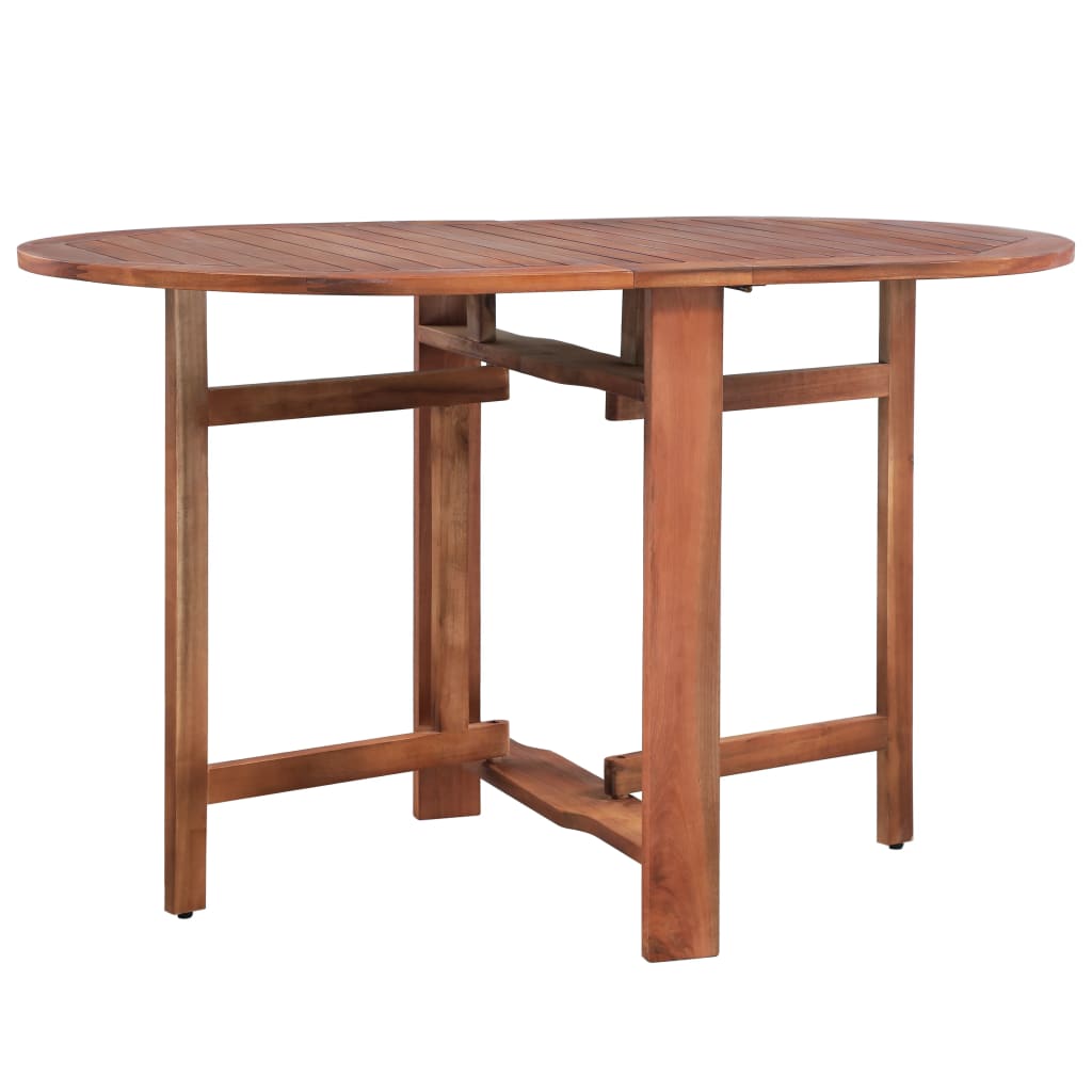 Klappbarer Gartentisch 120 x 70 x 74 cm Akazienholz Massiv