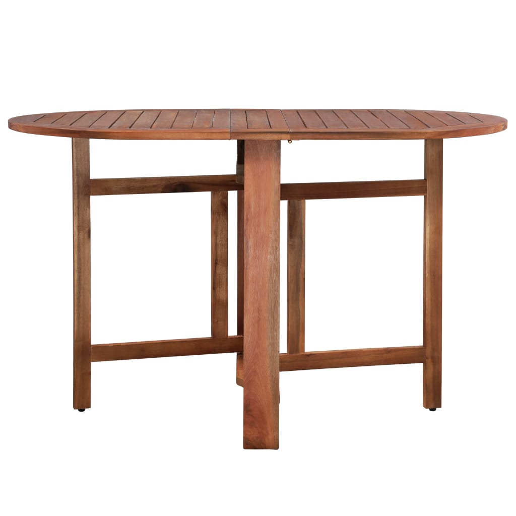 Klappbarer Gartentisch 120 x 70 x 74 cm Akazienholz Massiv