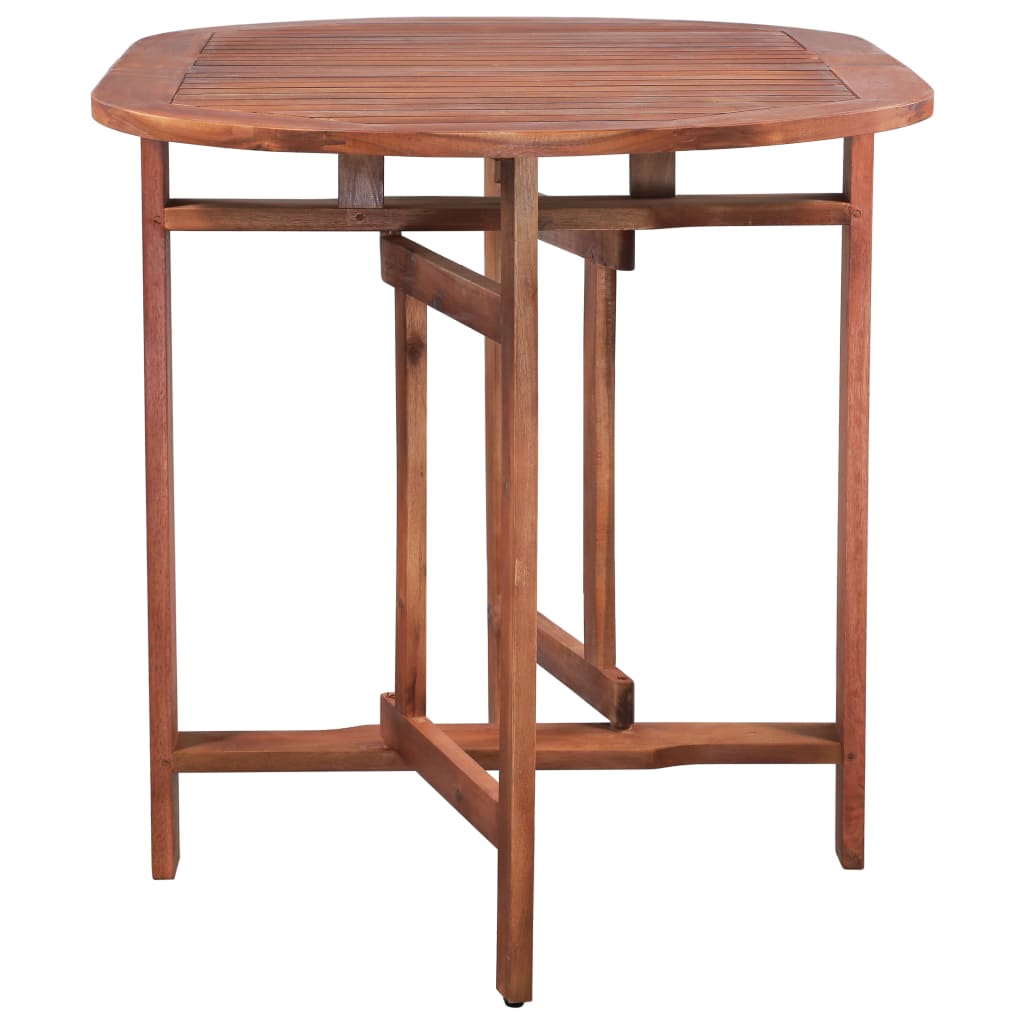Klappbarer Gartentisch 120 x 70 x 74 cm Akazienholz Massiv