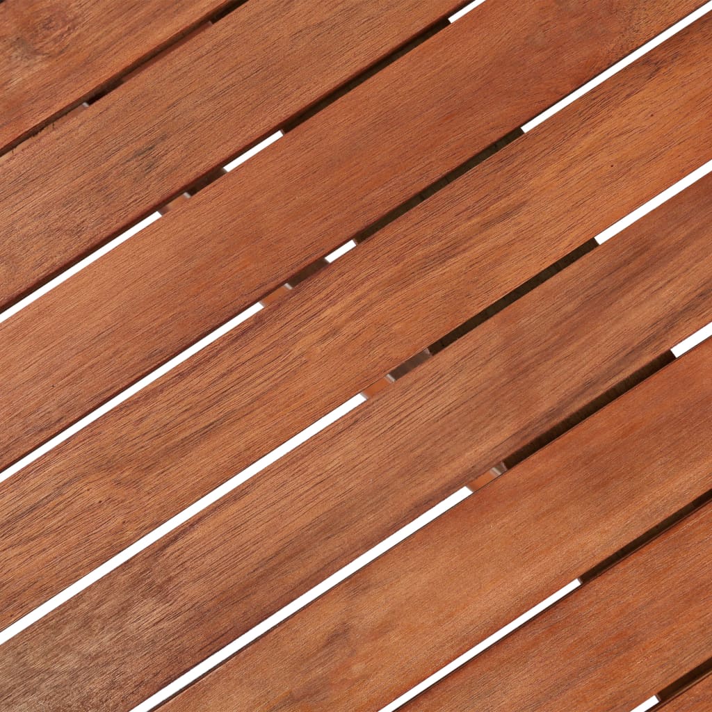 Klappbarer Gartentisch 120 x 70 x 74 cm Akazienholz Massiv