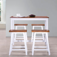 Thumbnail for Bartisch- und Hocker-Set 5-tlg. Massivholz