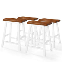 Thumbnail for Bartisch- und Hocker-Set 5-tlg. Massivholz