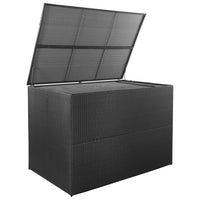Thumbnail for Gartenbox Schwarz 150x100x100 cm Poly Rattan