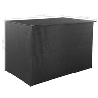 Thumbnail for Gartenbox Schwarz 150x100x100 cm Poly Rattan