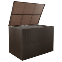 Thumbnail for Gartenbox Braun 150x100x100 cm Poly Rattan