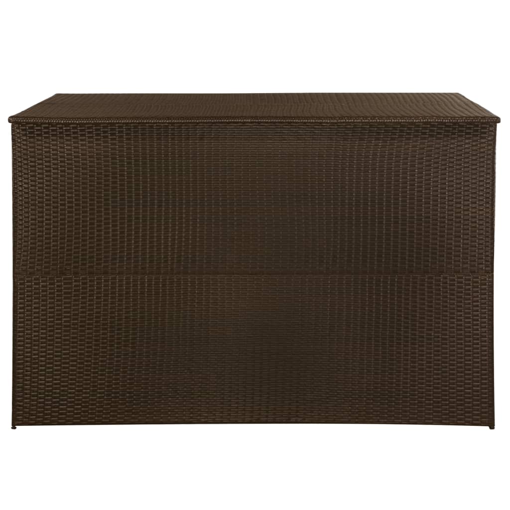 Gartenbox Braun 150x100x100 cm Poly Rattan