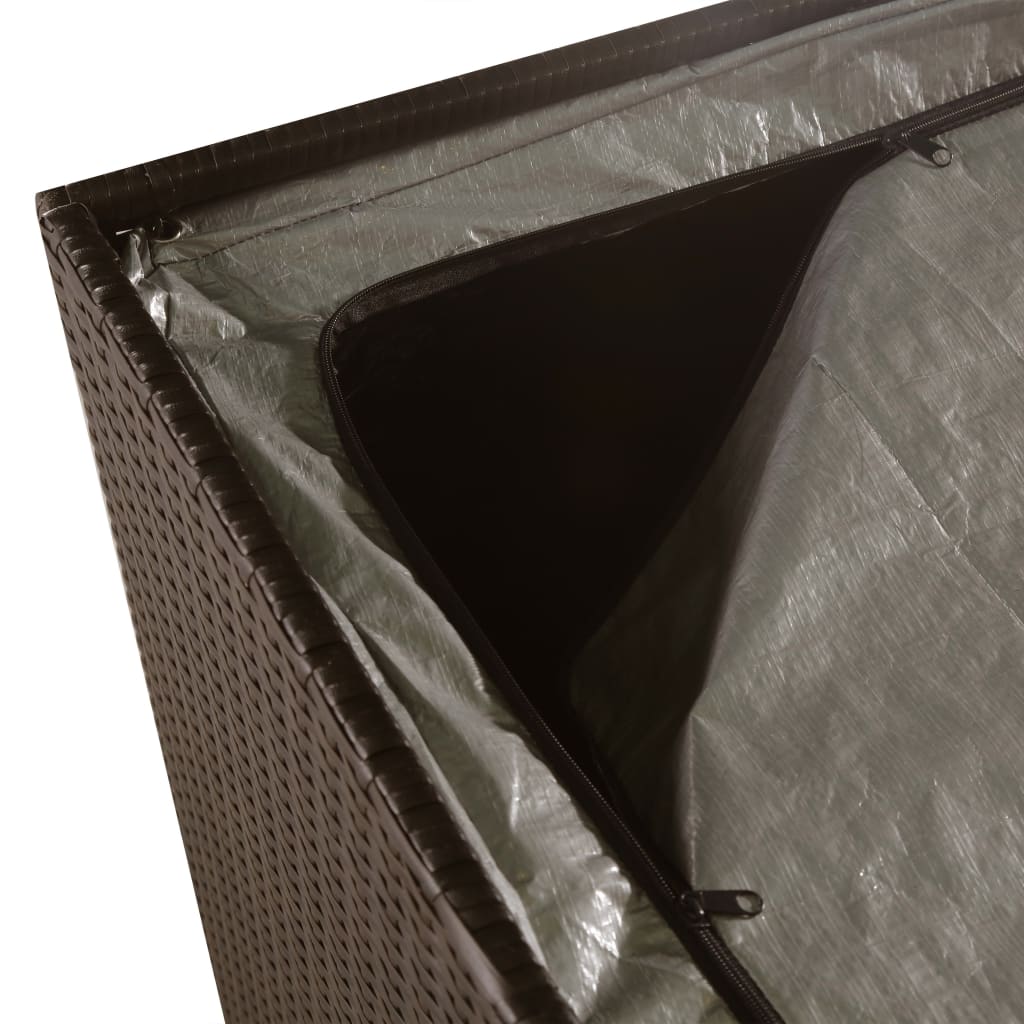 Gartenbox Braun 150x100x100 cm Poly Rattan