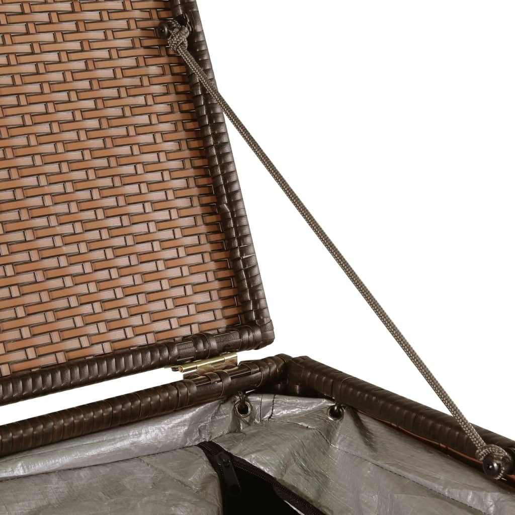 Gartenbox Braun 150x100x100 cm Poly Rattan