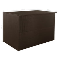Thumbnail for Gartenbox Braun 150x100x100 cm Poly Rattan