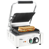 Thumbnail for Gerillter Panini-Grill Edelstahl 1800 W 31x30,5x20 cm