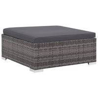 Thumbnail for 8-tlg. Garten-Lounge-Set mit Auflagen Poly Rattan Grau