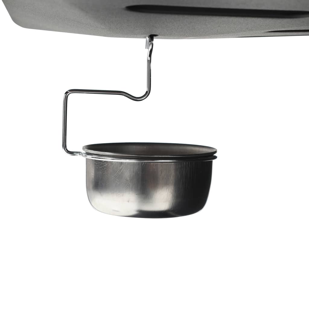 Gasgrill mit 6 Brennern Stahl Schwarz