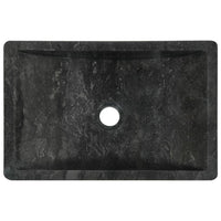 Thumbnail for Waschbecken 45x30x12 cm Marmor Schwarz