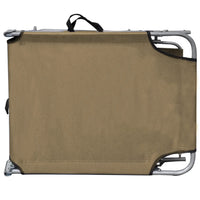 Thumbnail for Klappliege mit Sonnenschutz Stahl Taupe