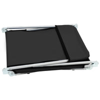 Thumbnail for Klappliegen 2 Stk. Stahl und Stoff Schwarz