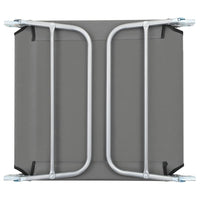 Thumbnail for Klappliegen 2 Stk. Stahl und Stoff Grau