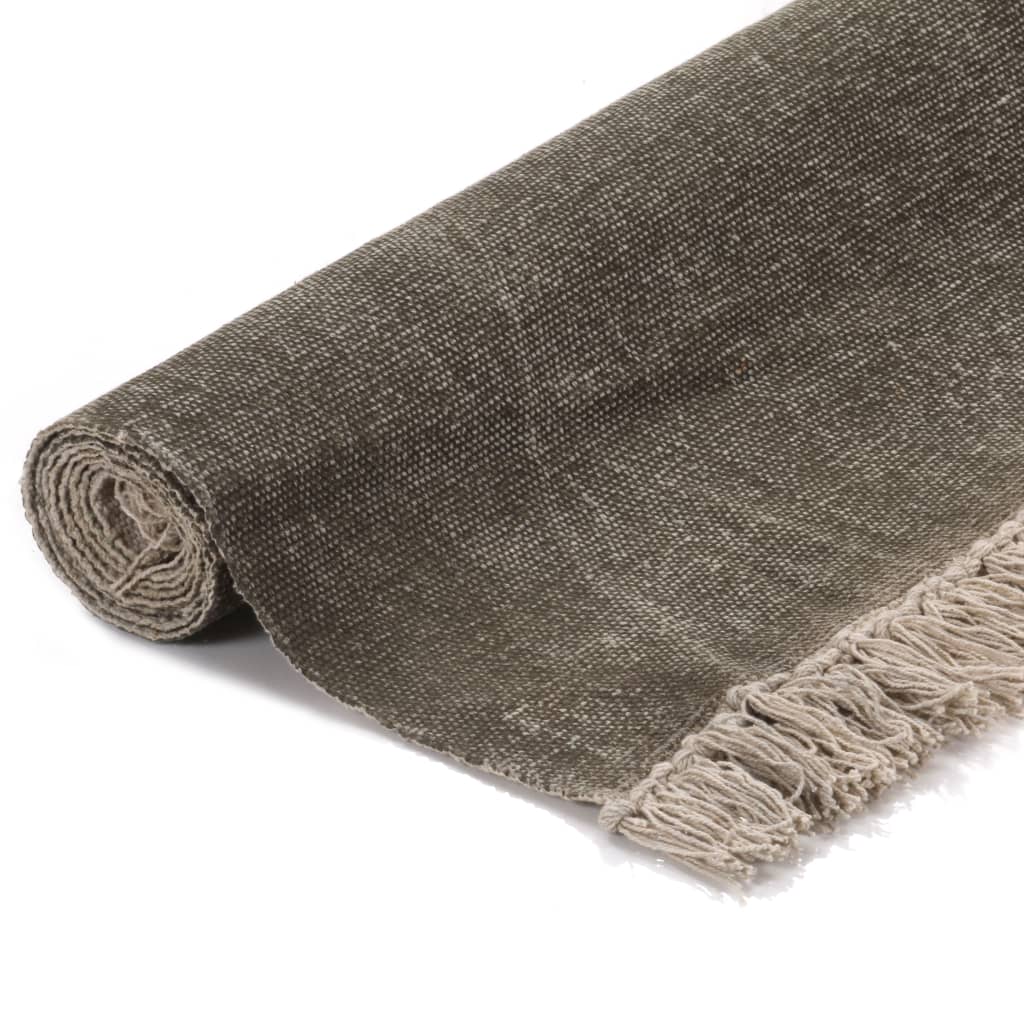 Kelim-Teppich Baumwolle 120x180 cm Taupe