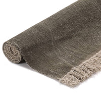 Thumbnail for Kelim-Teppich Baumwolle 120x180 cm Taupe